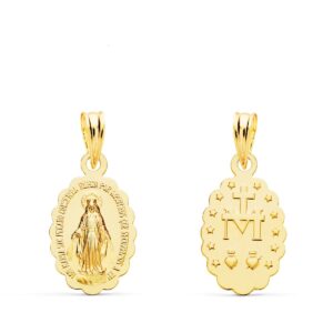 Medalla Virgen de la Milagrosa oro PM