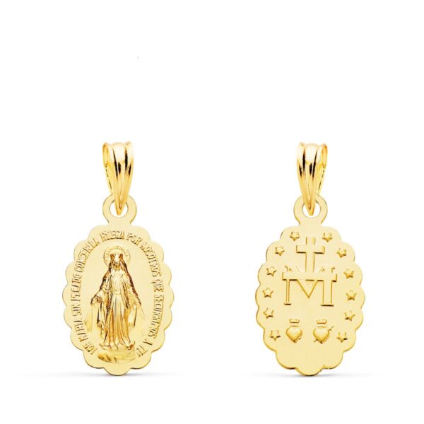 Medalla Virgen de la Milagrosa oro PM
