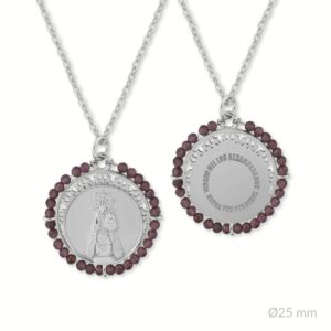 Gargantilla plata de ley Virgen de Desamparados