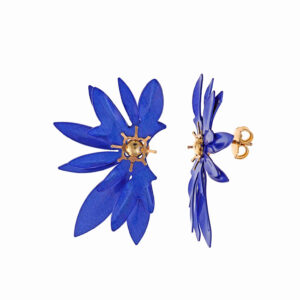 PENDIENTES PLATA FLOR LAVANDA