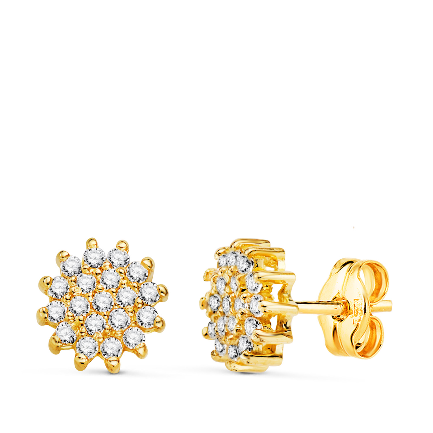 PENDIENTES ORO AMARILLO CON CIRCONITAS