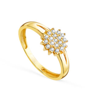 SORTIJA ORO AMARILLO CON CIRCONITAS