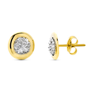Pendientes redondos 9 Kt.