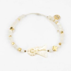 Pulsera Virgen de los Desamparado Nácar