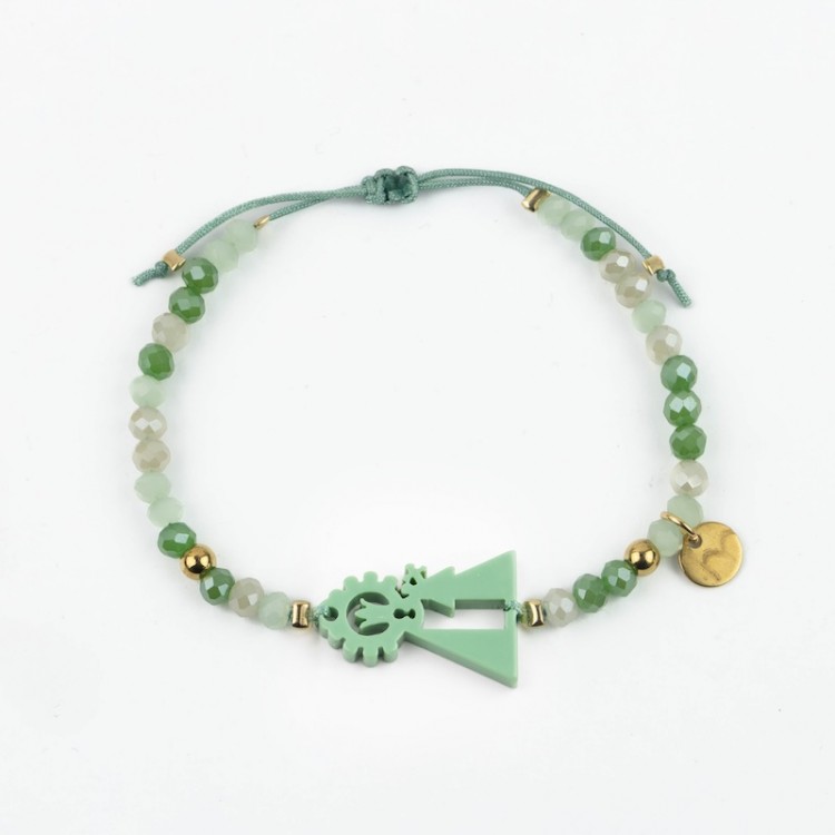 Pulsera Virgen de los Desamparados cristales